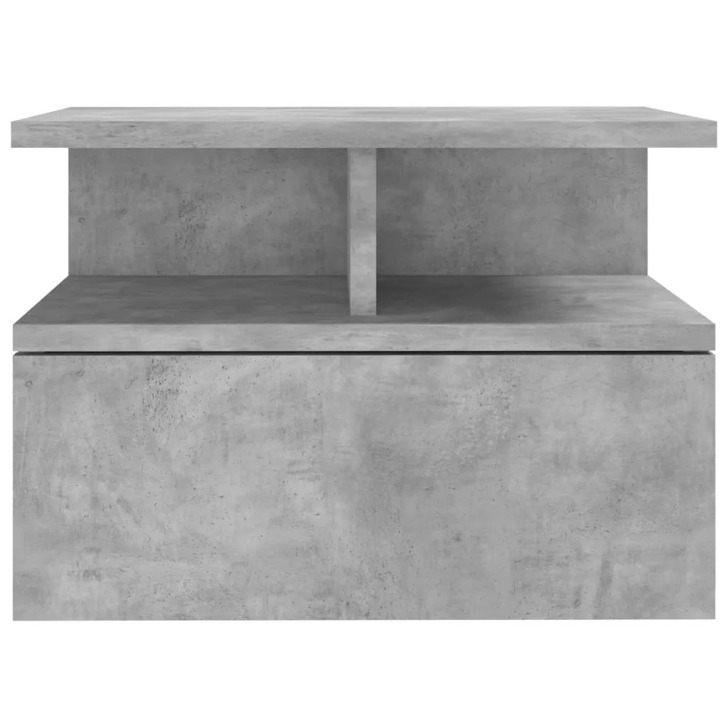 Comodini Pensili 2pz Grigio Cemento 40x31x27cm in Multistrato 800414