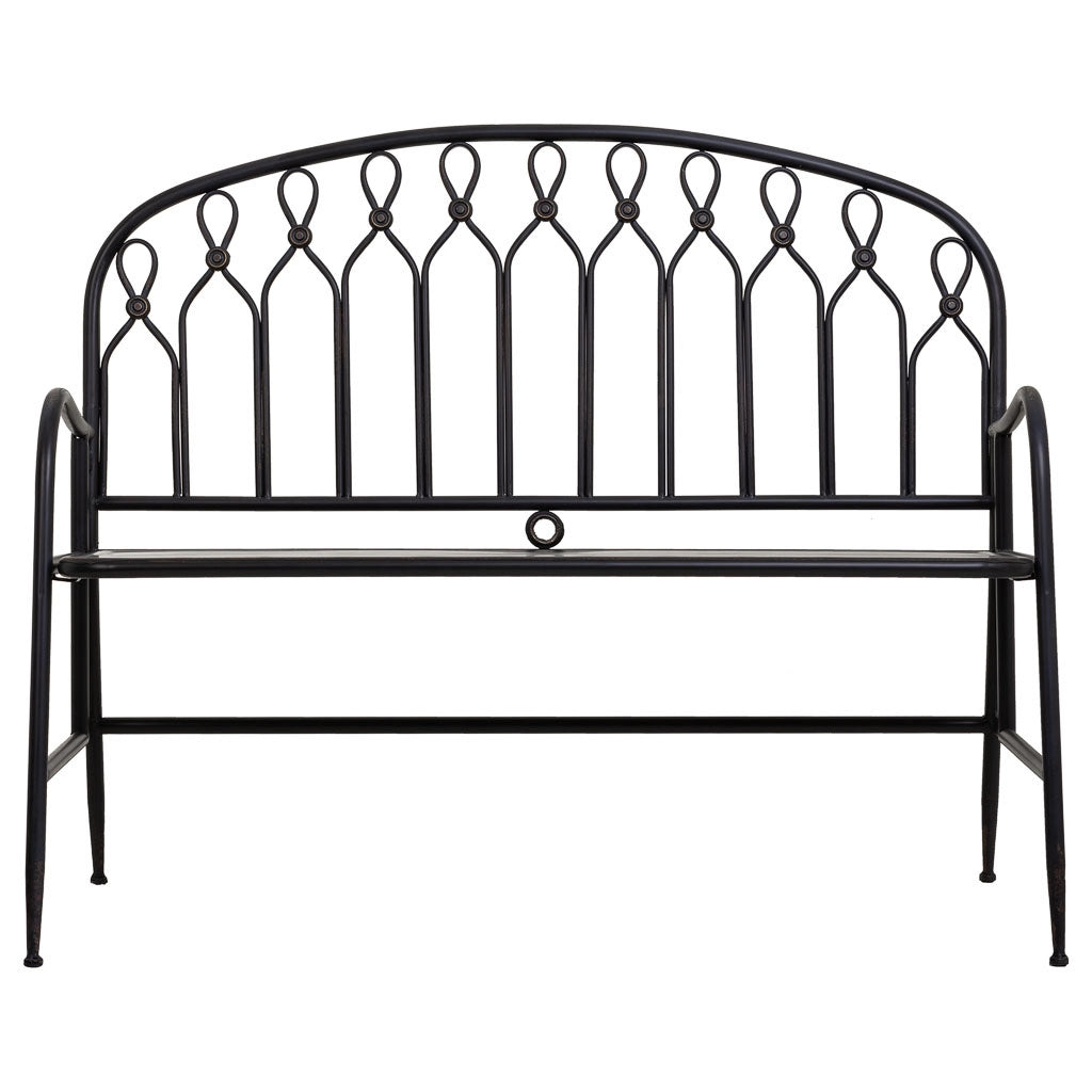Sgabello in metallo nero 118x56x98h