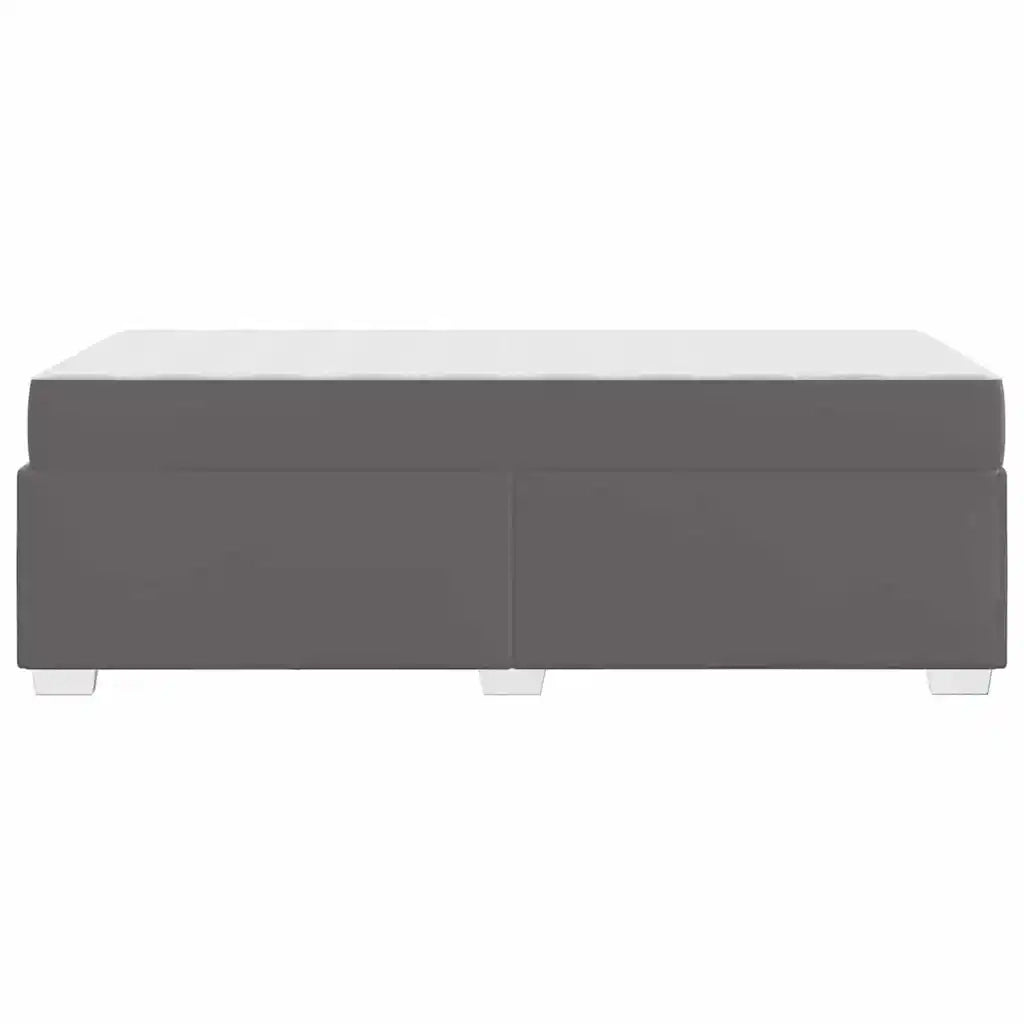 vidaXL Struttura del letto Grigio 100 x 200 cm Pelle sintetica