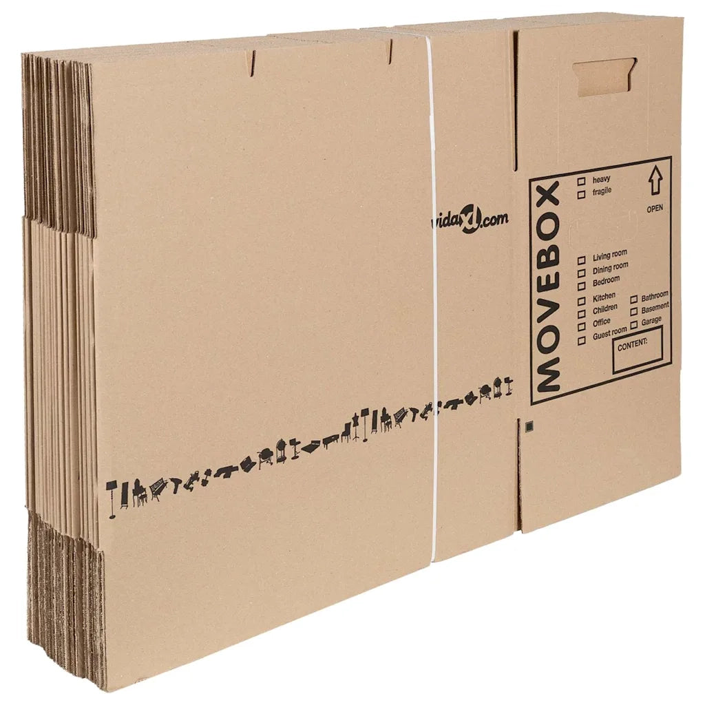 Scatola per Traslochi 20 pcs Naturale 59 x 31,5 x 31,5 cm 4106561