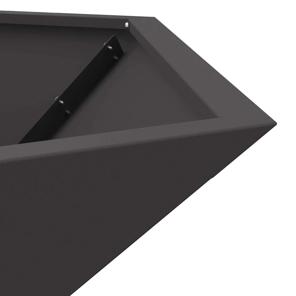 Focolare Nero 100 x 100 x 28 cm Acciaio CFW9784795