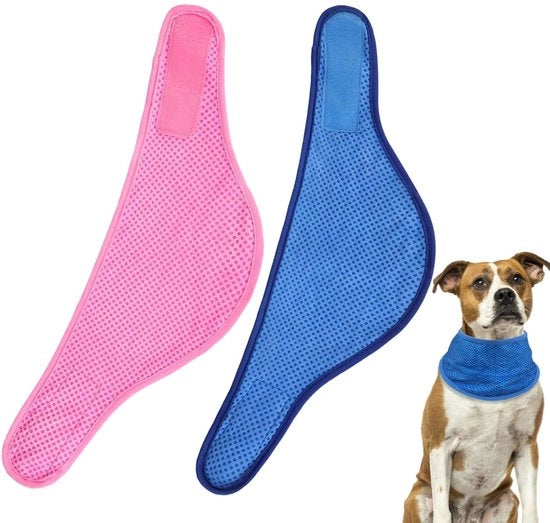 Hondiabito - Fazzoletto per la gola rinfrescante - IJskraag - Prevenzione dell'ipertermia - 2 pezzi - Leggero e duraturo - Fazzoletto per cani