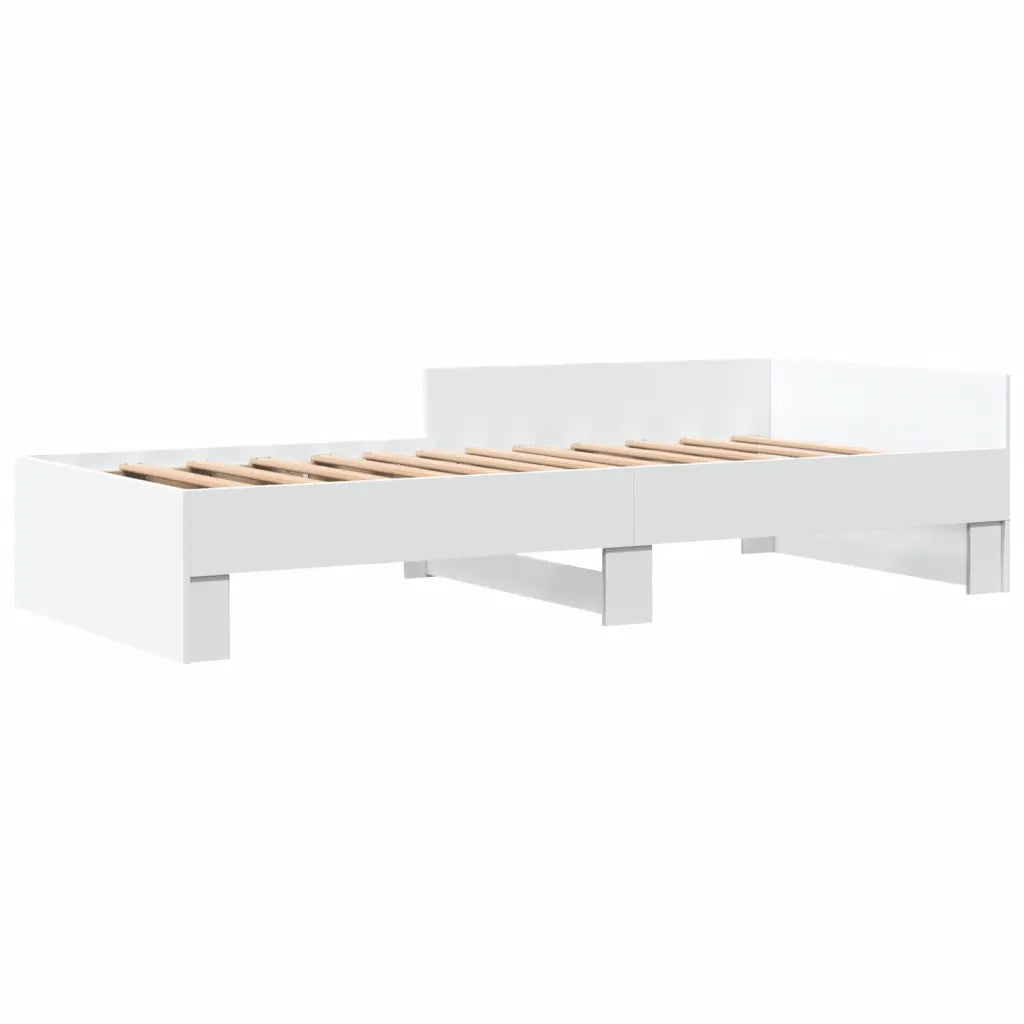vidaXL Giroletto Bianco 75x190 cm in Legno Multistrato