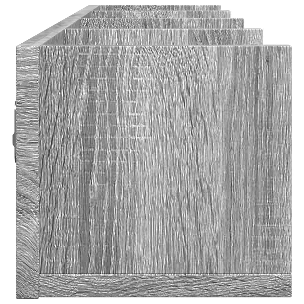 Armadietto a Muro | Mobili Parete 2 pz Grigio Sonoma 99x18x16,5cm Legno Multistrato