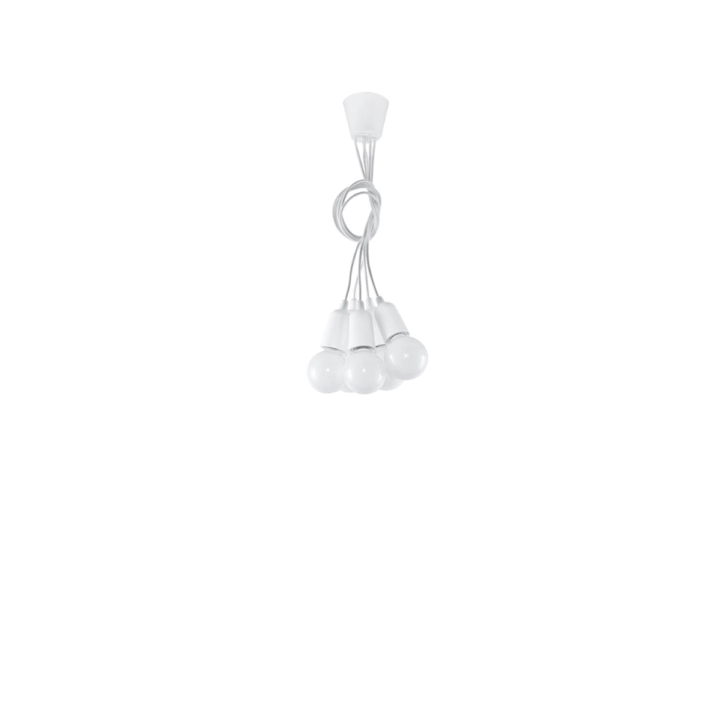 Lampadario Matero Pure Lume bianco 5 luci E27 IP20
