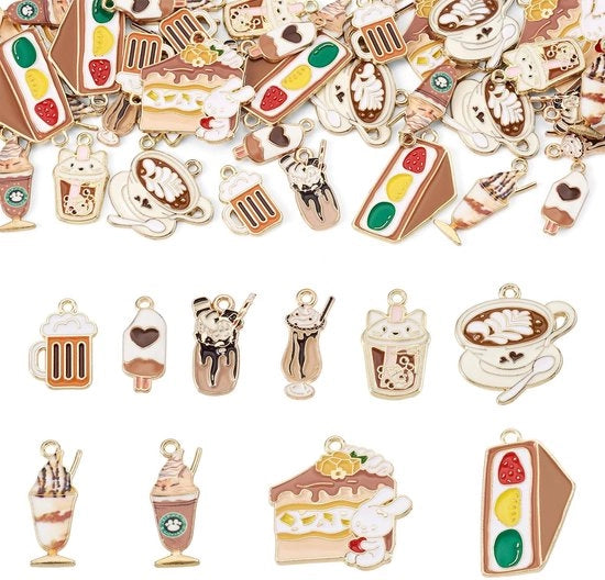 Set di 40 Porta oggetti in ceramica per fai da te con accessori per gioielli