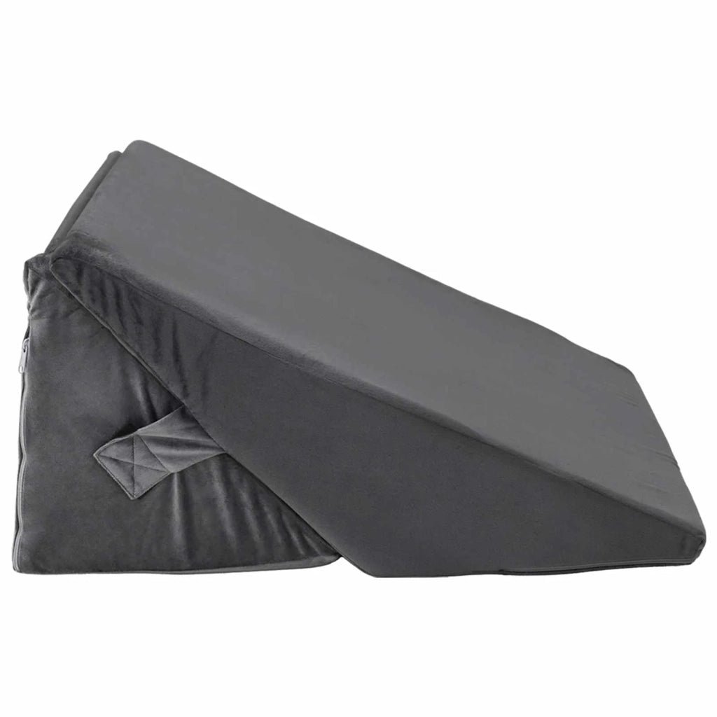 Cuscino a Wedge Grigio 55 x 55 x 26 cm Schiuma Memory CFW3860796