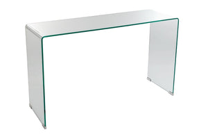 Tavolino Rettangolare in Vetro 120x40x72cm TFT Glass Trasparente