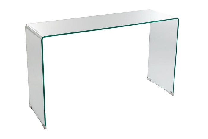 Tavolino Rettangolare in Vetro 120x40x72cm TFT Glass Trasparente
