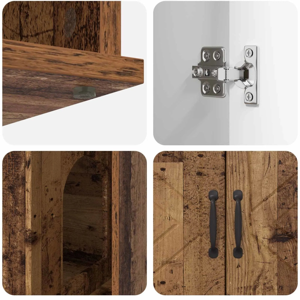 Casa per Gatti Legno vecchio 85 x 55 x 50 cm Legno multistrato CFW3219459