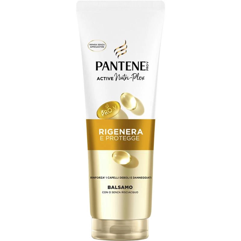 PANTENE PRO-V ACTIVE NUTRI-PLEX BALSAMO RIGENERA E PROTEGGE RINFORZA I CAPELLI DEBOLI E DANNEGGIATI CON O SENZA RISCIACQUO 200 ML