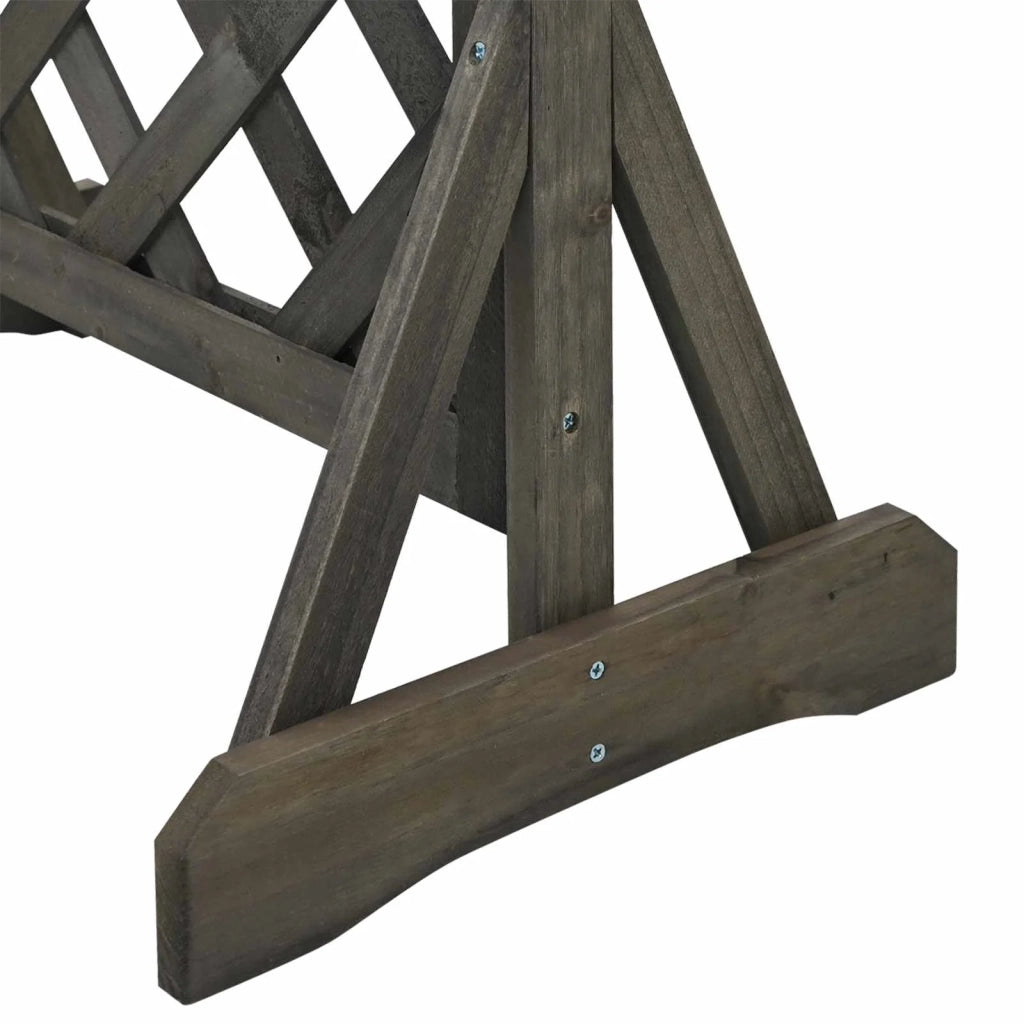 Trellis da Giardino Verticale Grigio 48 x 30 x 70,5 cm CFW6471505