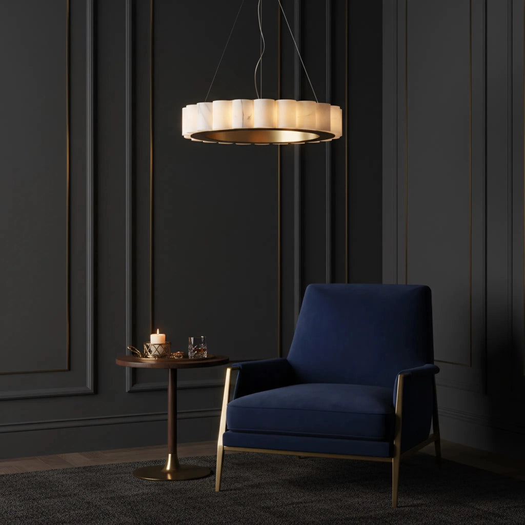Lampada Da Soffitto App1801-cp 50 Cm Brush Gold