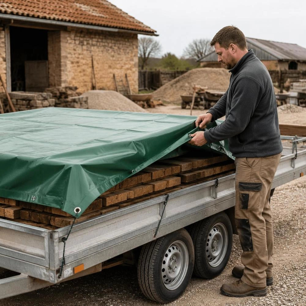 Tarpaulin 650 G/square Meter 1.5 X 6 M Green