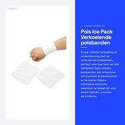 Polsbeschermer raffreddante - 2 pezzi - assorbente di sudore - Ice Silk - universale - comfort per la pelle - fascia per il piede