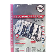 TELO COPRI PARABREZZA PER OGNI STAGIONE INSTALLAZIONE VELOCE E SEMPLICE IMPERMEABILE RIFLETTENTE IN POLIETILENE 200X80 CM