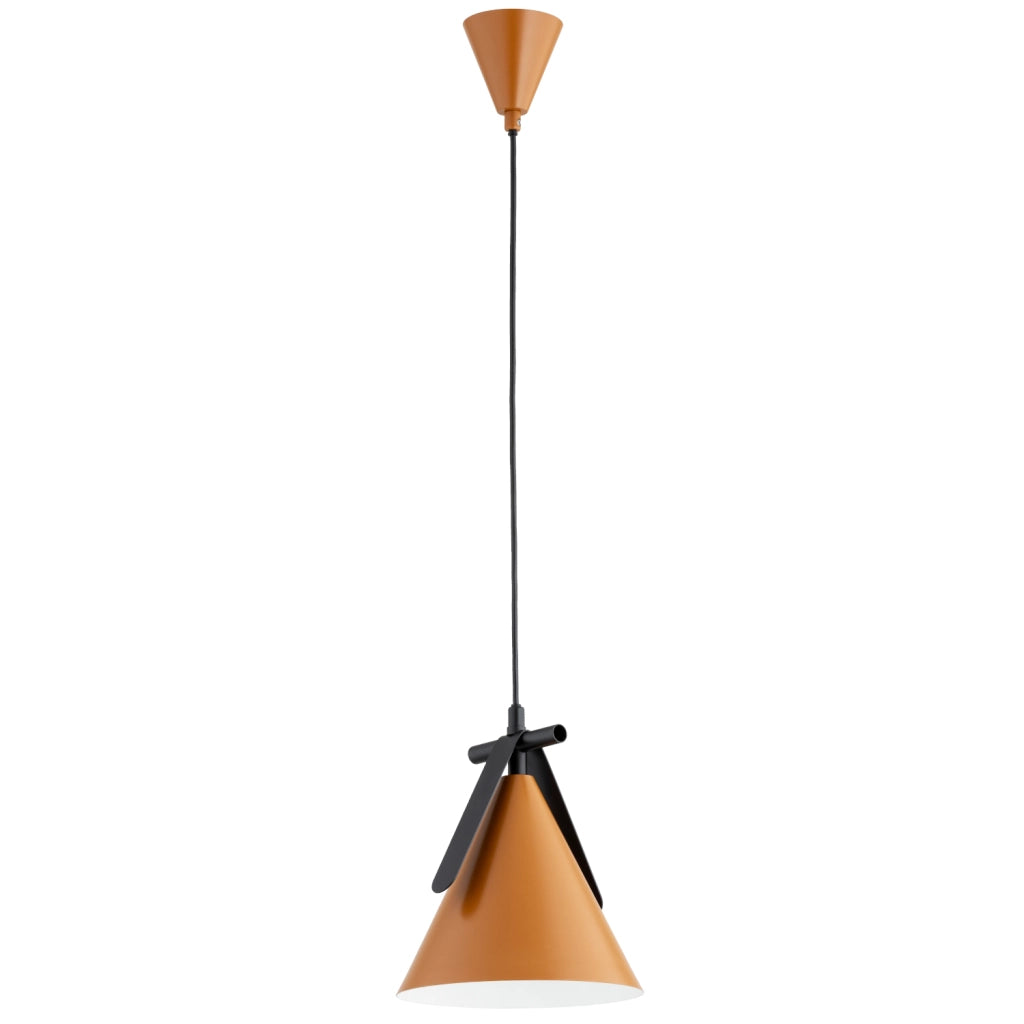 Lampada a sospensione cono bronzo/nero 1xE27 15W Felix Alfa