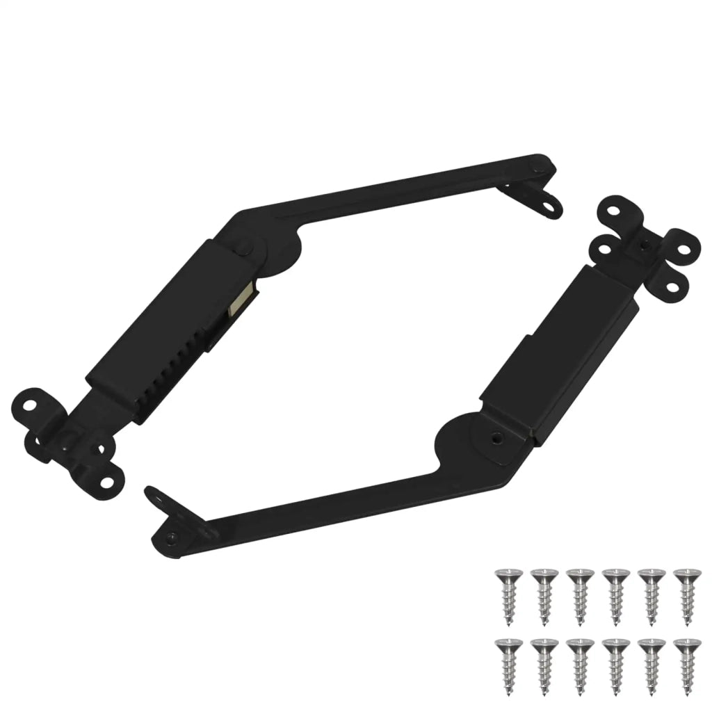 Cerniera a supporto per coperchio 2 pcs Nero 192 x 32 x 50 mm 864840