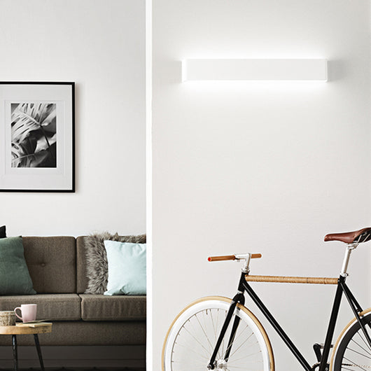 Applique Contemporanea Way Metallo Bianco Led 20W 3000K