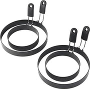 Eierrings anti-aanbak in acciaio inossidabile - set da 4 - 2 misure