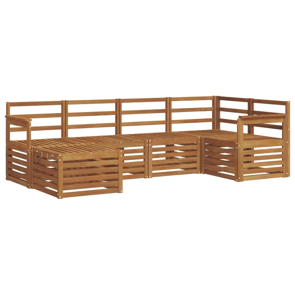 Set divani 6 pcs Naturale Legno di Acacia Massello 3375074