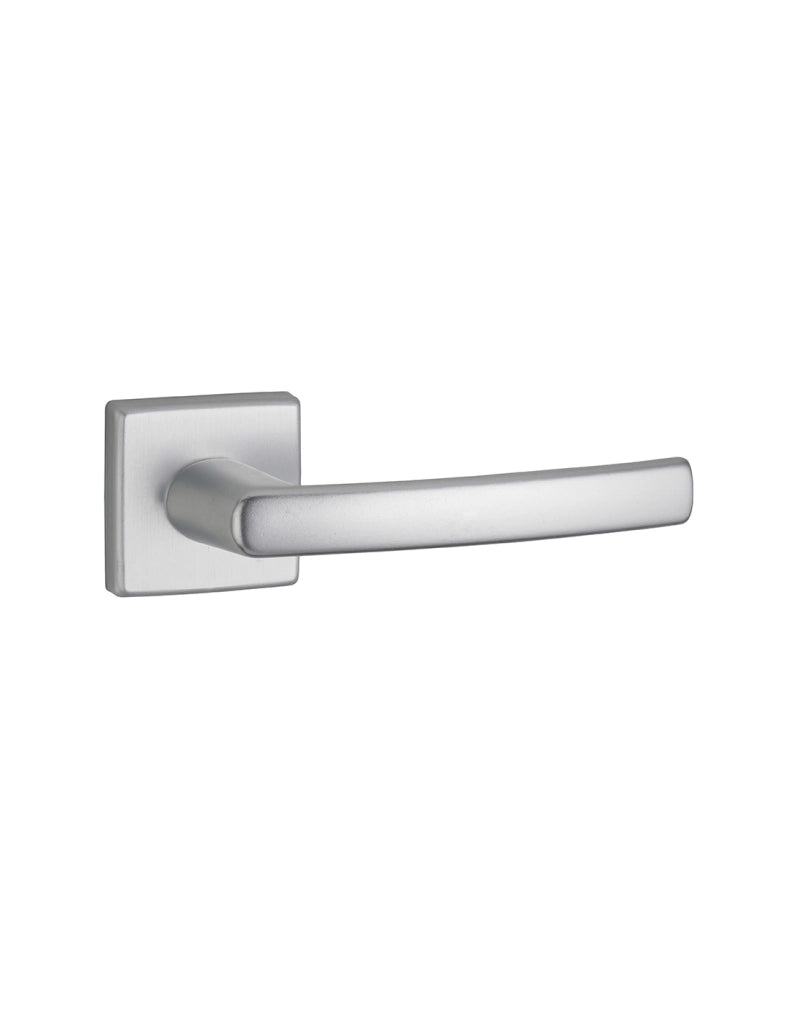 Maniglia su rosetta VELES, finitura argento F1 – THIRARD