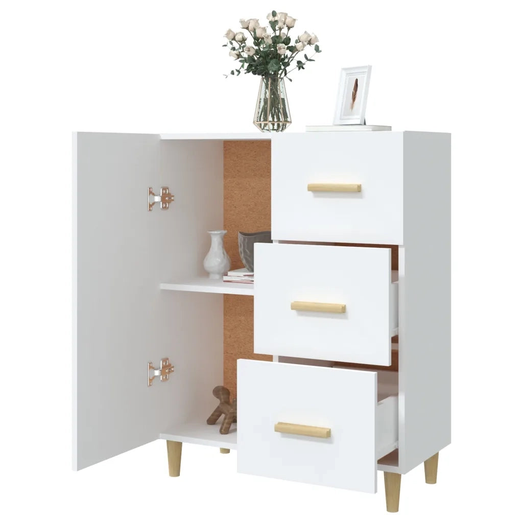 Credenza Bianca 69,5x34x90 cm in Legno Multistrato cod mxl 23632
