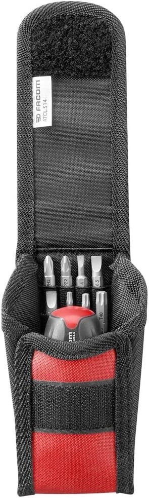 Composizione Cacciavite a sfera protwist a cricchetto con 7 lame in custodia, manico ergonomico bi-materiale, cricchetto 45 denti di alta qualità, 8 pezzi - ATCL.S14PB