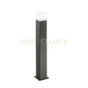 GES412- PALETTO ALLUMINIO 1 LUCE ATTACCO E27 COLORE GRIGIO ANTRACITE H.70CM