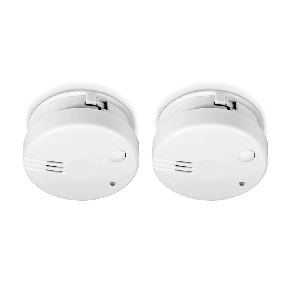Confezione da 2 Mini Rilevatori di Fumo Compatti con Batteria a Lunga Durata di 5 anni Bianco Alecto