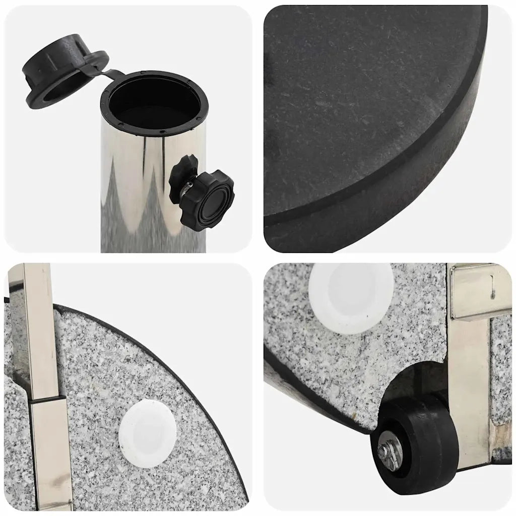 Base per ombrellone Nero ? 45 x 37.5 cm Granito CFW5362498