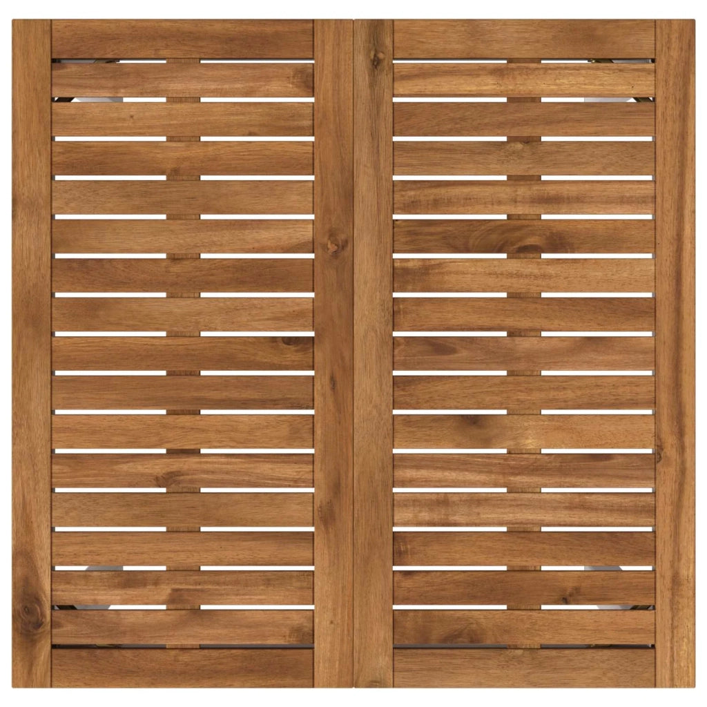 Tavolo Bar da Giardino Naturale e Bianco 70 x 68,5 x 105 cm 901335