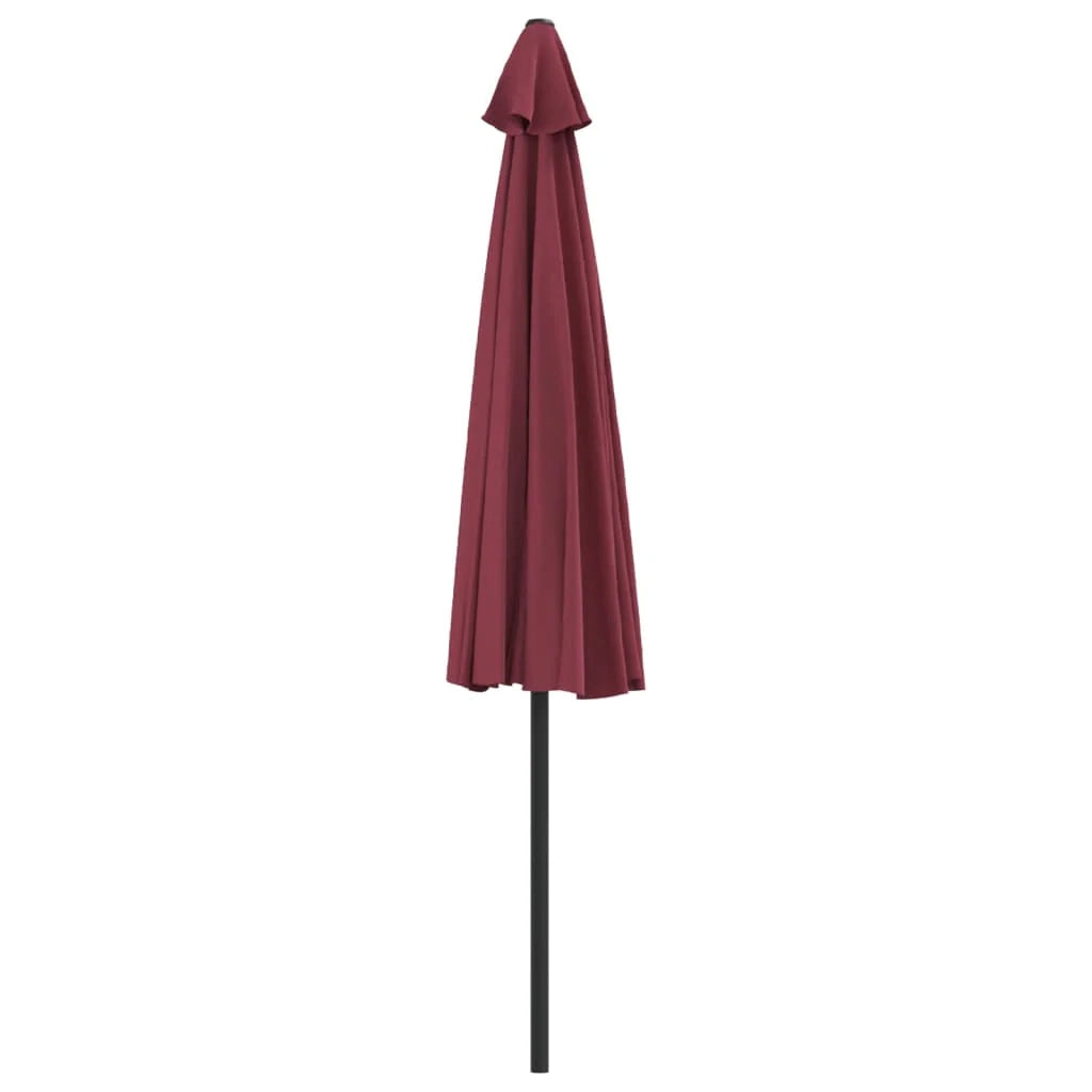 Palo in alluminio per ombrellone da balcone 300 x 150 x 253 cm mezzo bordeaux 02_0008315