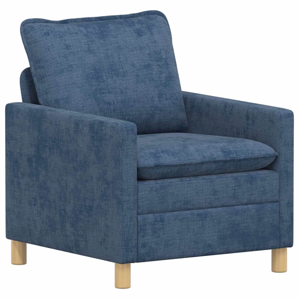 Set di divani 2 pcs Blu Poliestere