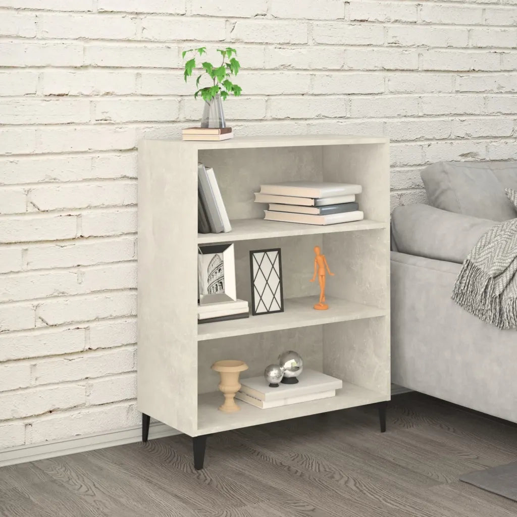 Credenza Grigio Cemento 69,5x32,5x90 cm in Legno Multistrato cod mxl 26768