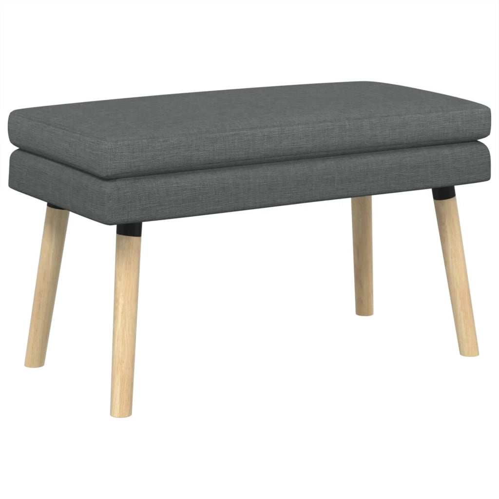 Panchina a doppio strato Grigio Scuro 80 x 40 x 47 cm Tessuto 42038432