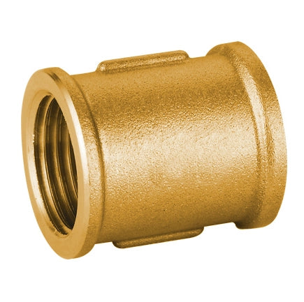 MANICOTTO DIRITTO FF IN OTTONE GIALLO PESANTE IBP- 1/2- IBP- pezzi 1