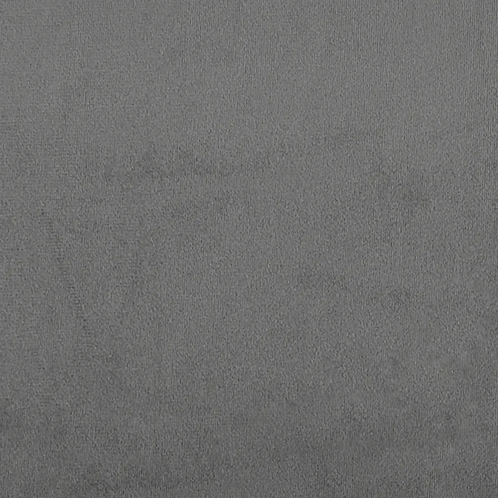 Poltrona con Poggiapiedi Grigio Scuro 60 cm Tessuto Microfibra