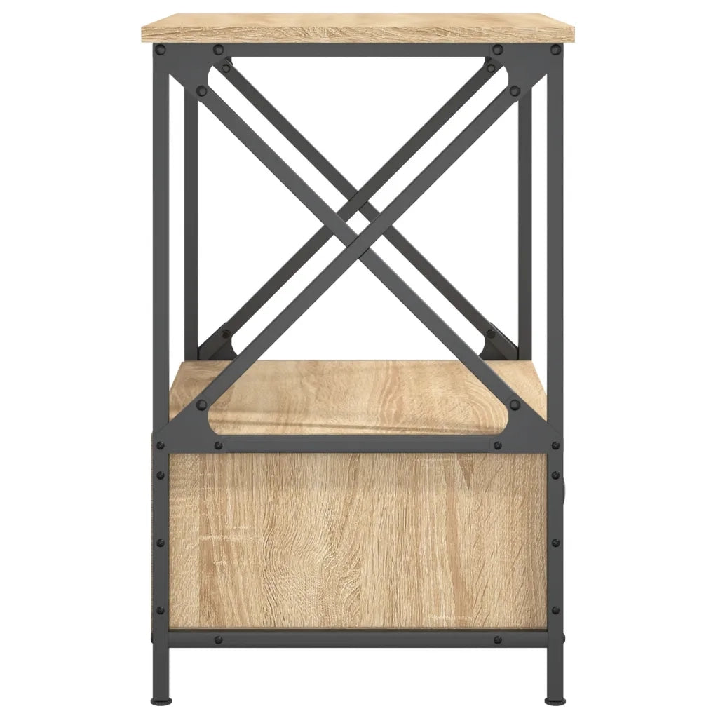 Comodini 2 pz Rovere Sonoma 50x41x65 cm in Legno Multistrato 826086