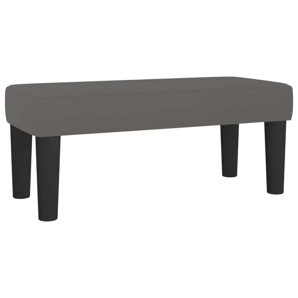Giroletto a Molle con Materasso Grigio 100x200 cm in Similpelle 3137531