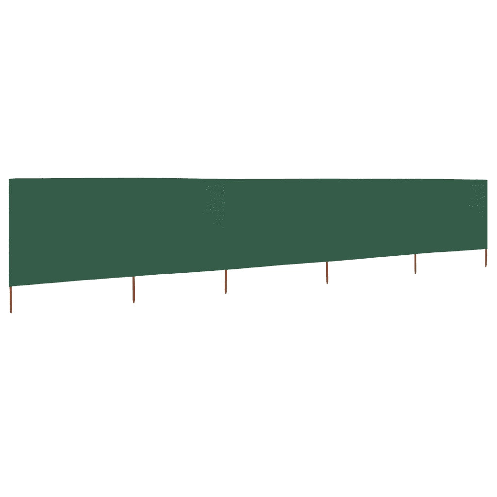 Paravento a 5 Pannelli in Tessuto 600x160 cm Verde CFW1672953