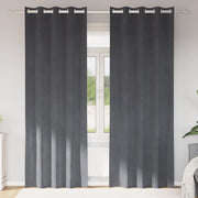 Tende oscuranti  con occhielli 2 pezzi in velluto grigio chiaro super leggero
