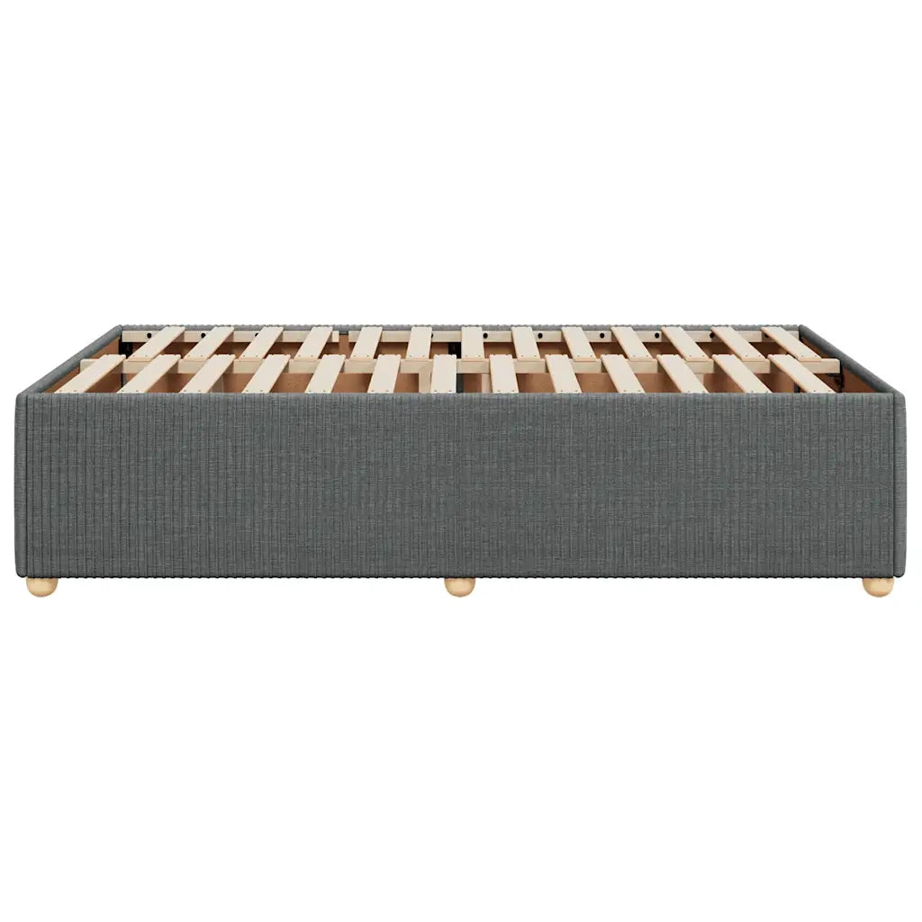 Giroletto senza Materasso Grigio Scuro 120x190 cm in Tessuto