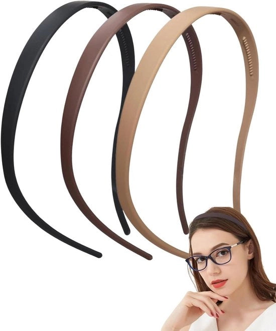 Set di 3 Cinture Zigzag con Clip Cinture Sottili per Donne Finitura Matta Antiscivolo per Occhiali e Uso Quotidiano