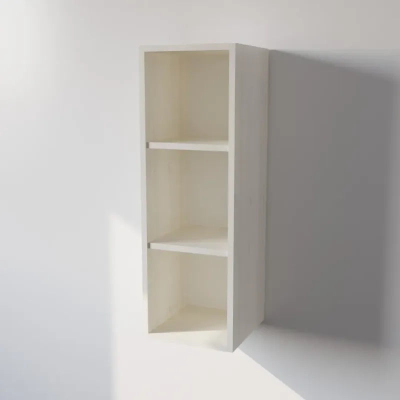 Pensile Cucina  in Legno Nobilitato Larice Bianco Mobile Alto con 1 Anta, Pensile Componibile Moderno Made in Italy (H90XL30XP33cm)