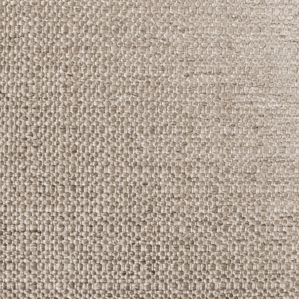 Ottomana poggiapiedi in tessuto poliestere beige imbottito quadrato elemento di divano moderno minimalista