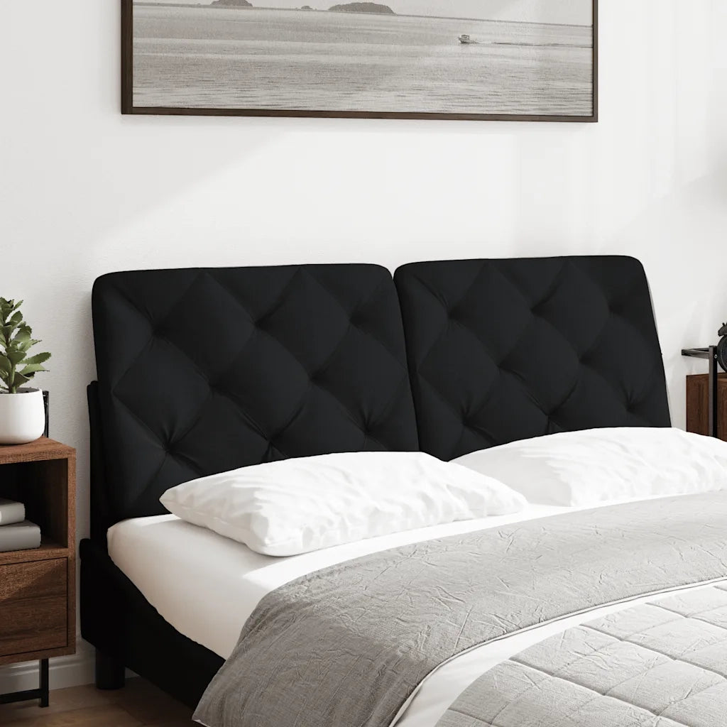 Cuscino Testiera Nero 120 cm in Tessuto CFW2032438