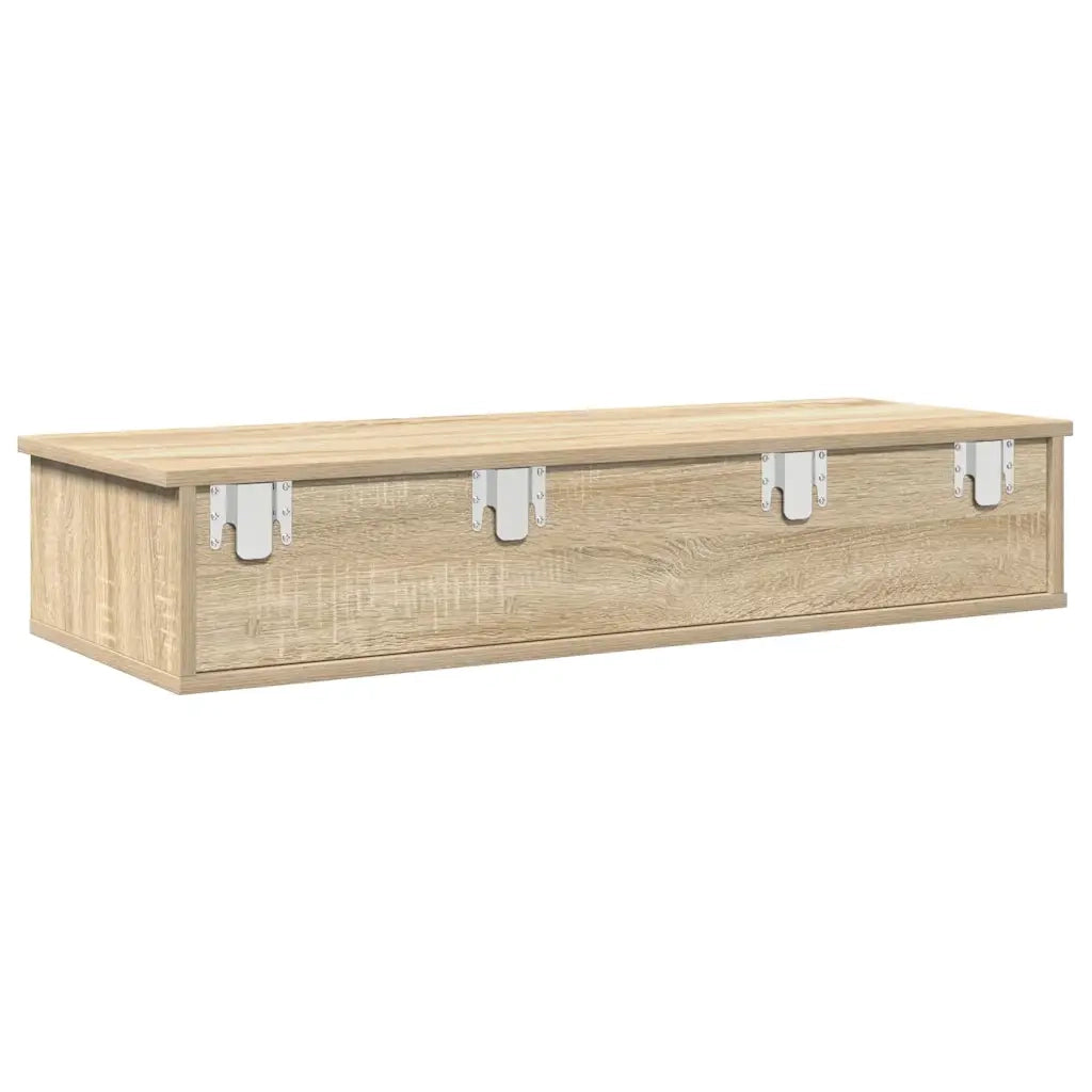 Scaffale a Parete con Cassetti Sonoma 100x37,5x19 cm Truciolato