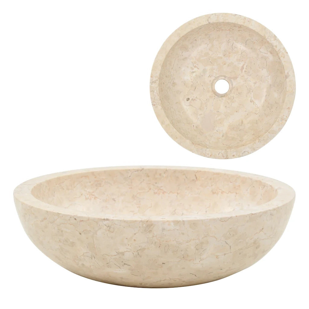 Lavandino 40x12 cm in Marmo Crema CFW4220243