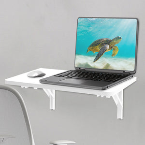 Tavolo Pieghevole a Muro Tavolino Scrivania da parete Bianco Salvaspazio 60x40cm